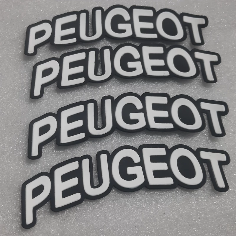 استیکر لاستیک PEUGEOT بسته 4 تایی