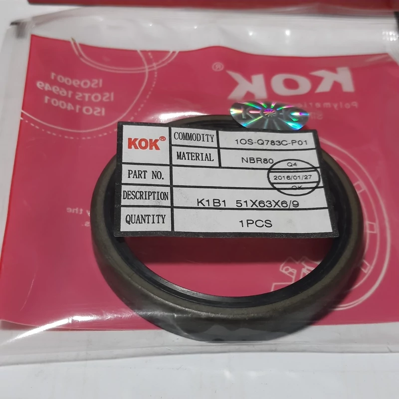 کاسه نمد چرخ جلو پراید بدون لبه برند KOK